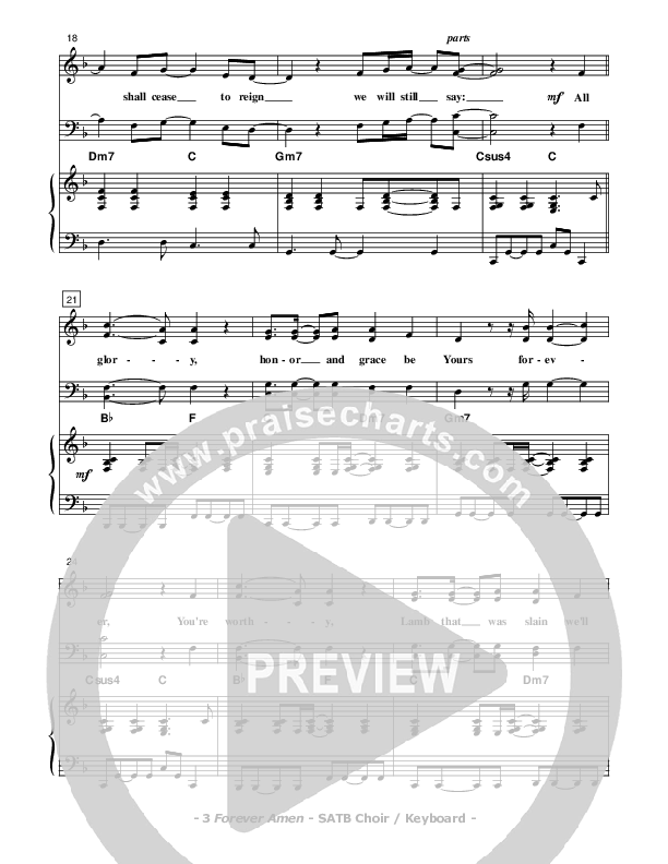 Forever Amen Lead & Piano (Don Chapman)