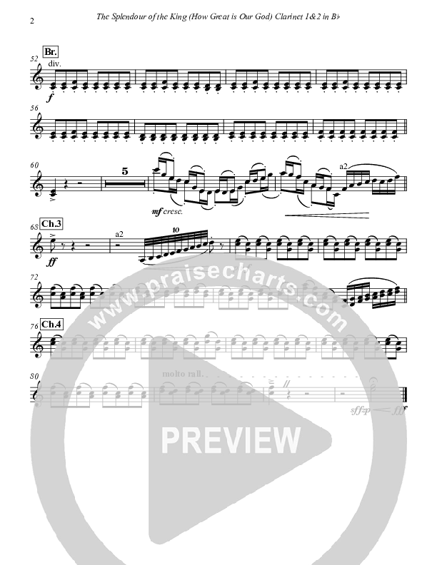 How Great Is Our God Clarinet 1/2 (Paul Campbell)