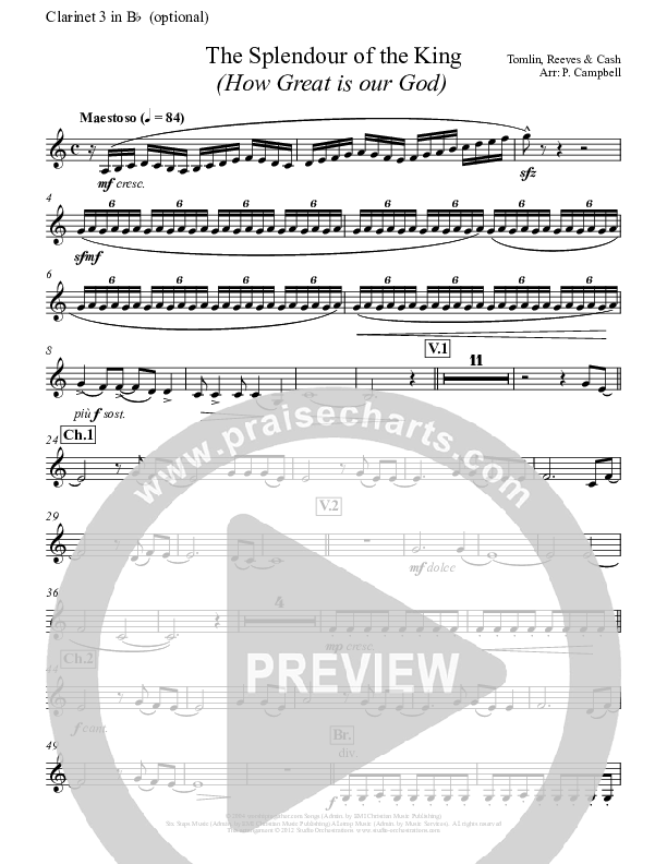 How Great Is Our God Clarinet 3 (Paul Campbell)