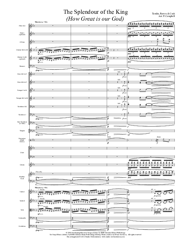 How Great Is Our God Conductor's Score (Paul Campbell)