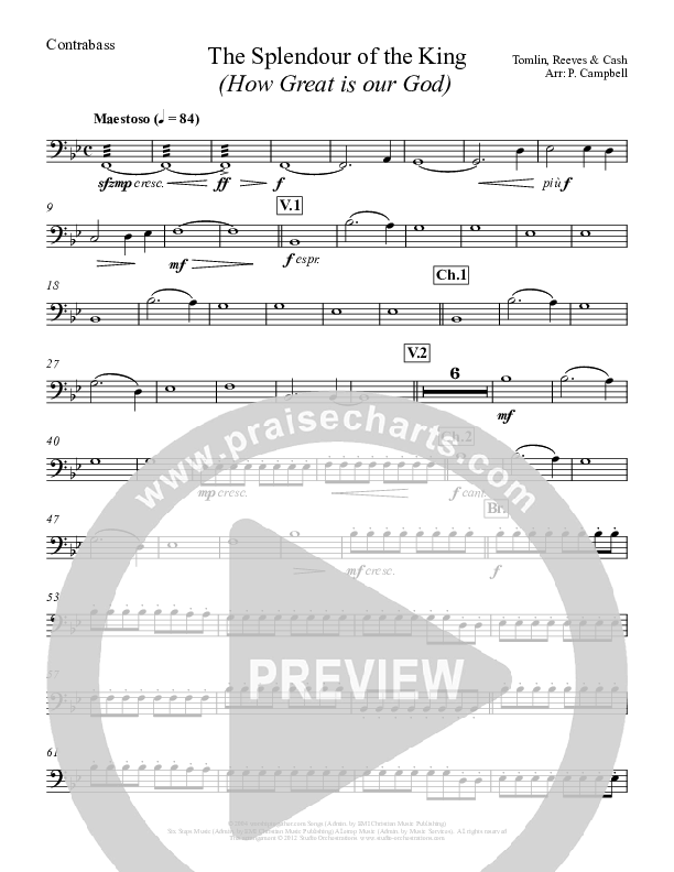 How Great Is Our God Contrabass (Paul Campbell)