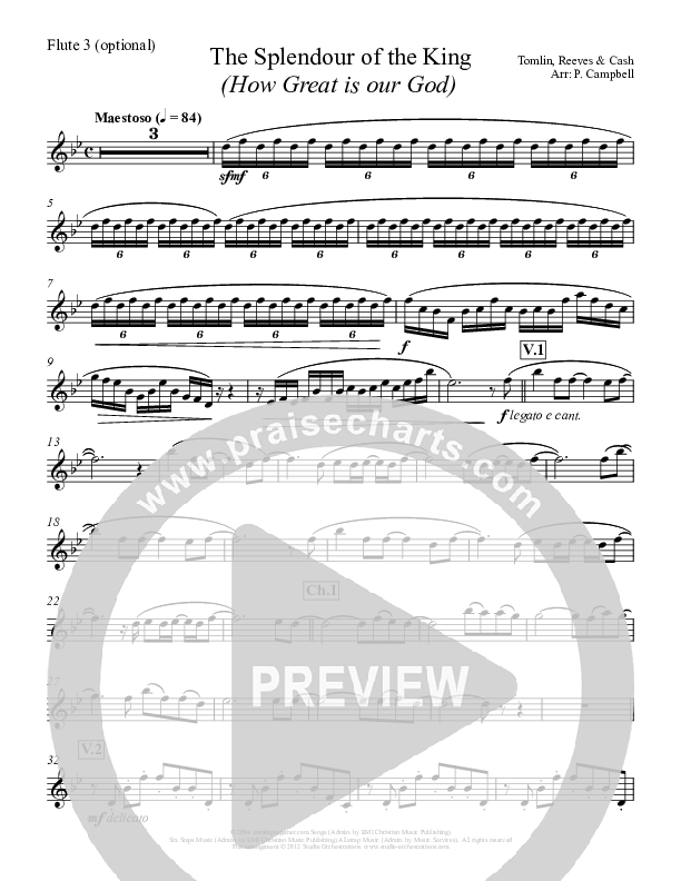 How Great Is Our God Flute Sheet Music PDF (Paul Campbell) PraiseCharts