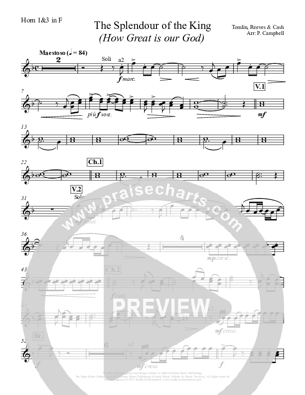 How Great Is Our God French Horn 1 (Paul Campbell)