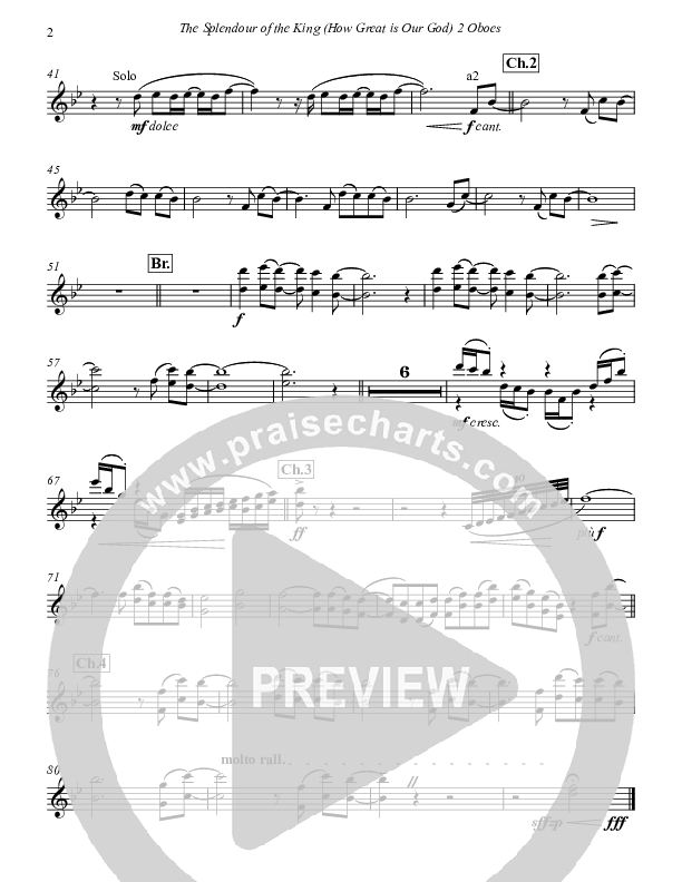 How Great Is Our God Oboe (Paul Campbell)