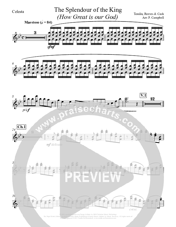 How Great Is Our God Piano Sheet (Paul Campbell)