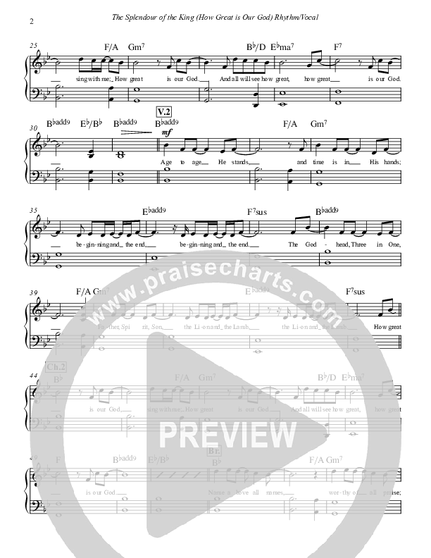 How Great Is Our God Rhythm/Vocal (Paul Campbell)