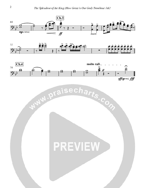 How Great Is Our God Trombone 1/2 (Paul Campbell)