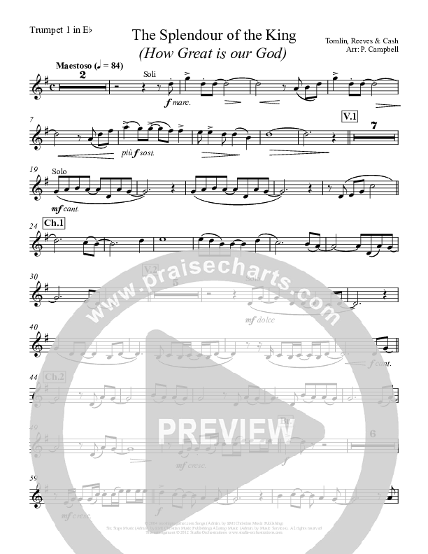 How Great Is Our God Trumpet 1 (Paul Campbell)