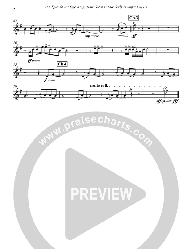 How Great Is Our God Trumpet 1 (Paul Campbell)