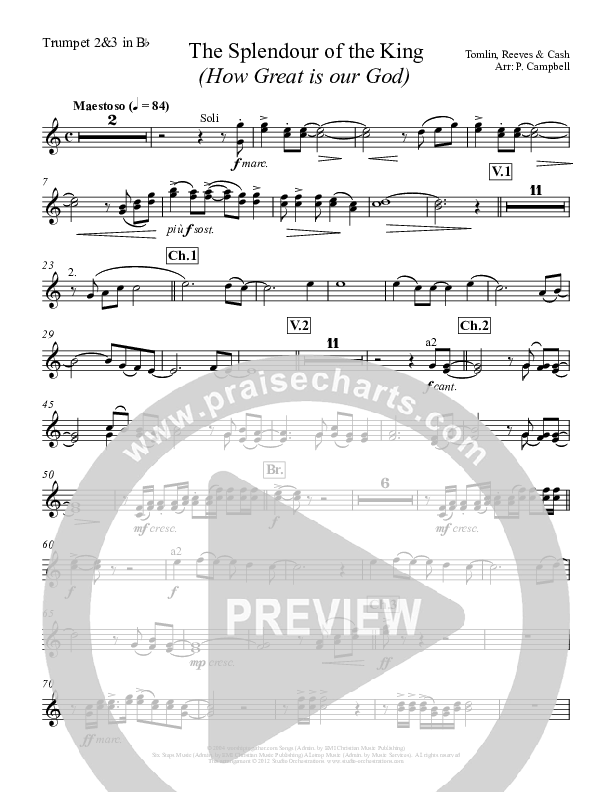 How Great Is Our God Trumpet 2 (Paul Campbell)