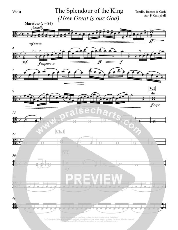 How Great Is Our God Viola (Paul Campbell)