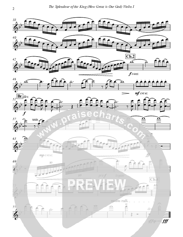 How Great Is Our God Violin 1 (Paul Campbell)