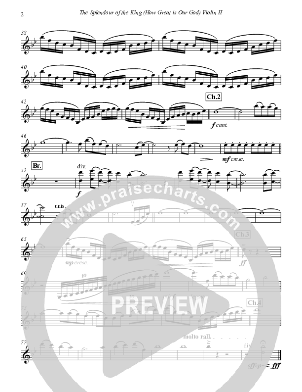 How Great Is Our God Violin 2 (Paul Campbell)