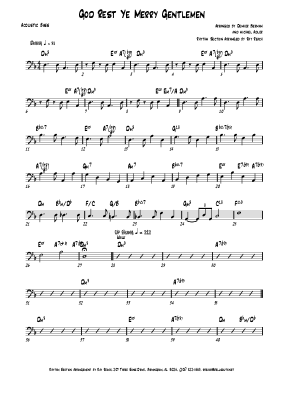 God Rest Ye Merry Gentlemen Acoustic Guitar (Michael Adler / Denver Bierman)