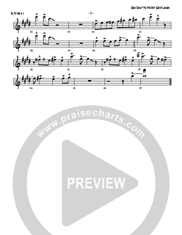 God Rest Ye Merry Gentlemen Alto Sax 1/2 (Michael Adler / Denver Bierman)