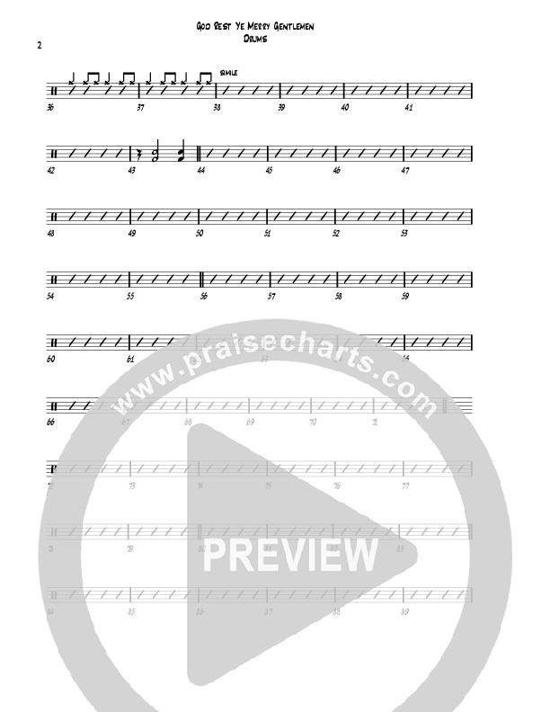 God Rest Ye Merry Gentlemen Drum Set (Michael Adler / Denver Bierman)