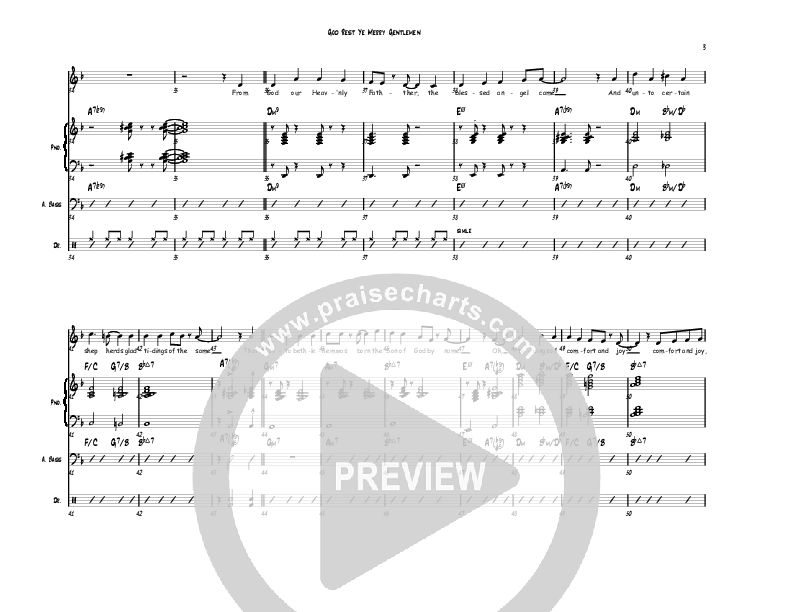 God Rest Ye Merry Gentlemen Piano/Vocal (Michael Adler / Denver Bierman)