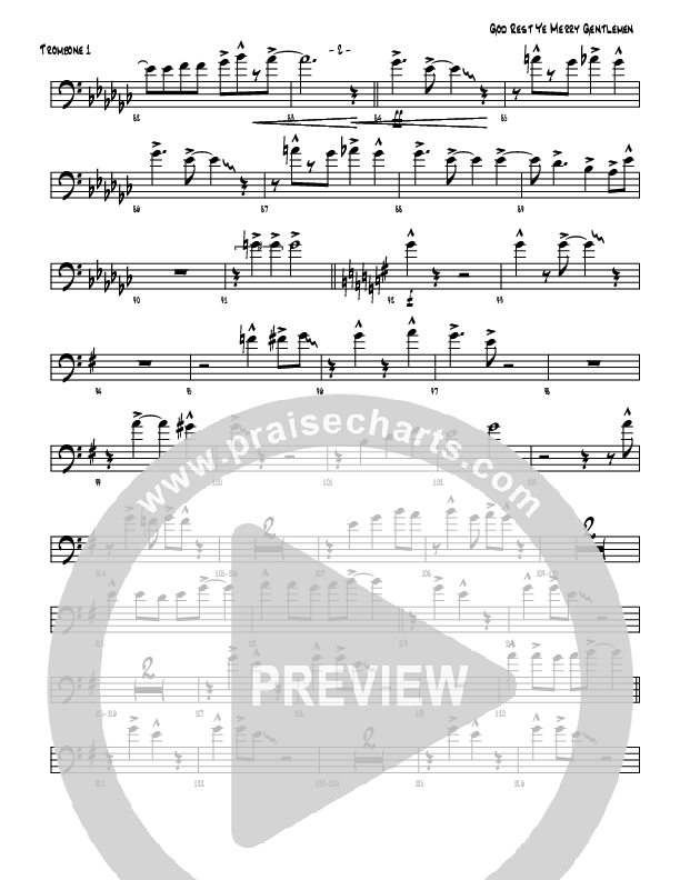God Rest Ye Merry Gentlemen Trombone 1 (Michael Adler / Denver Bierman)