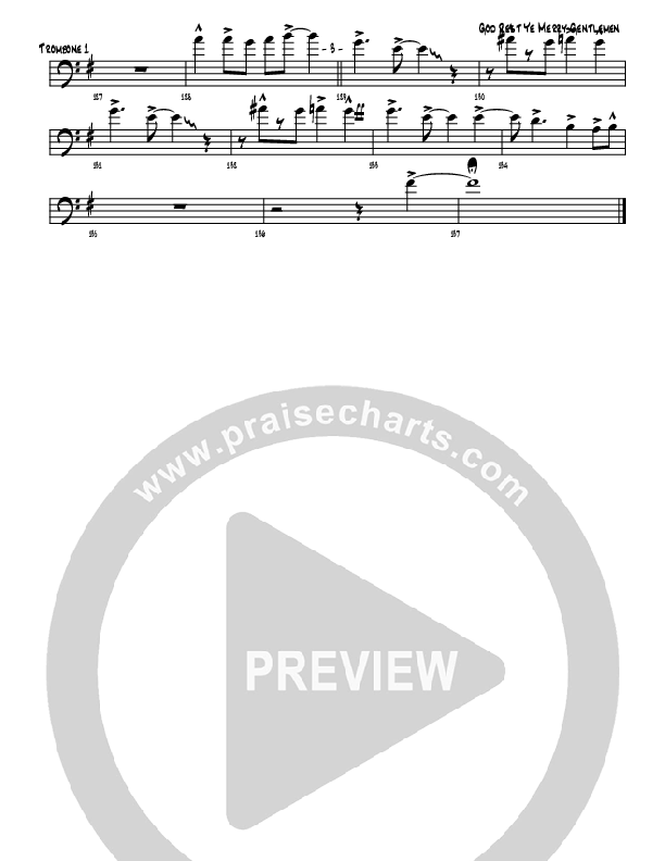 God Rest Ye Merry Gentlemen Trombone 1 (Michael Adler / Denver Bierman)
