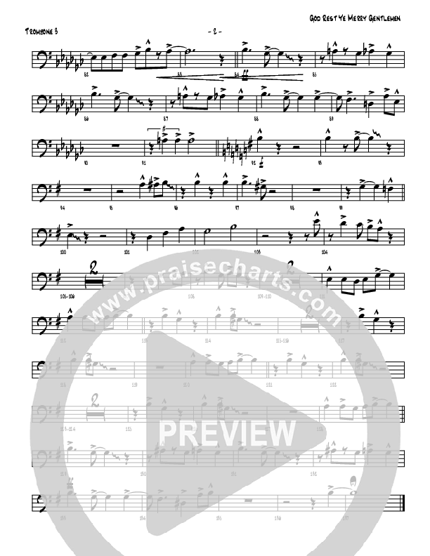 God Rest Ye Merry Gentlemen Trombone 3 (Michael Adler / Denver Bierman)