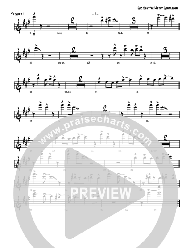 God Rest Ye Merry Gentlemen Trumpet 1 (Michael Adler / Denver Bierman)