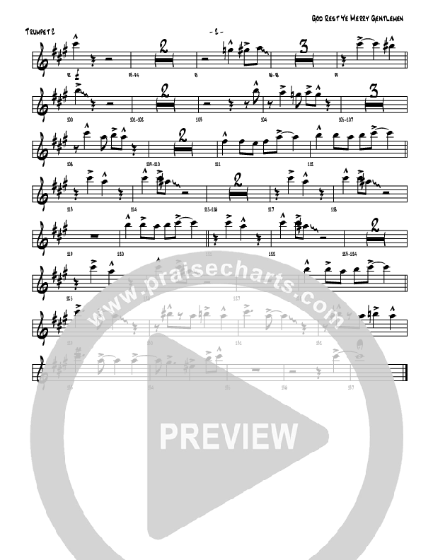 God Rest Ye Merry Gentlemen Trumpet 2 (Michael Adler / Denver Bierman)