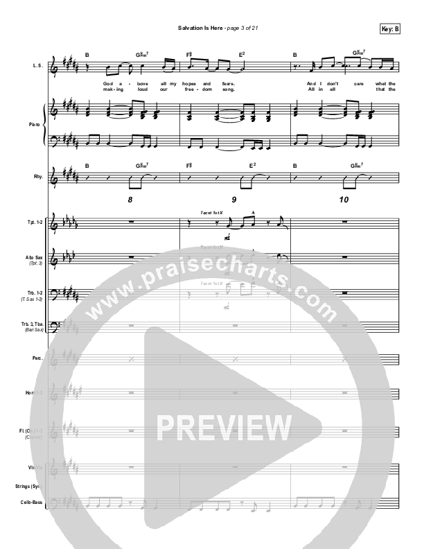 Salvation Is Here Conductor's Score (Hillsong UNITED)