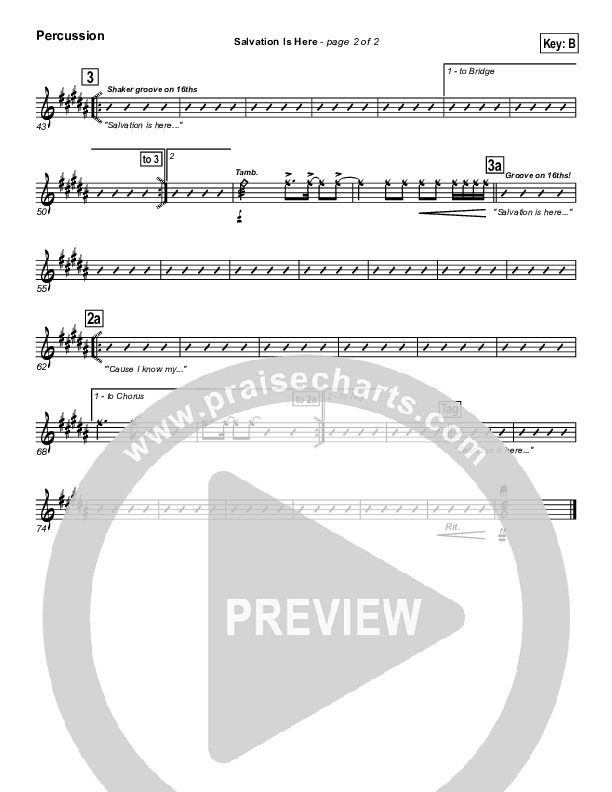 Salvation Is Here Percussion (Hillsong UNITED)