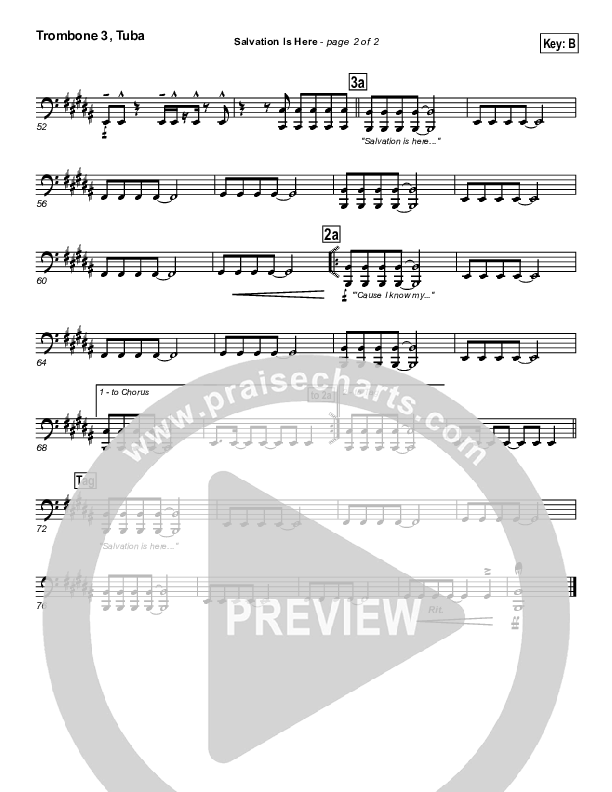 Salvation Is Here Trombone 3/Tuba (Hillsong UNITED)
