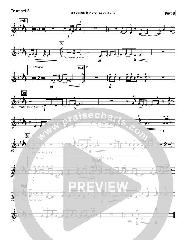 Salvation Is Here Trumpet 3 (Hillsong UNITED)