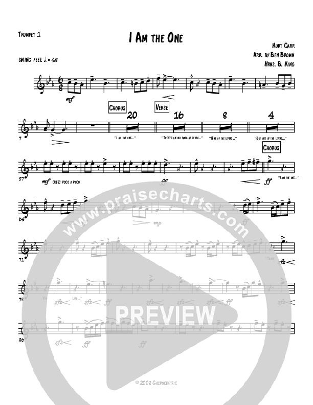 I Am The One Trumpet 1 (Kurt Carr)
