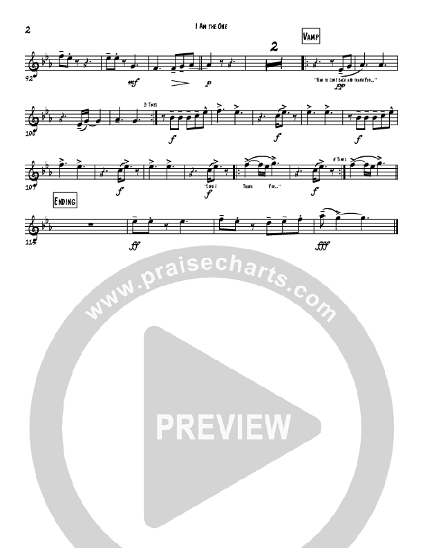 I Am The One Trumpet 1 (Kurt Carr)