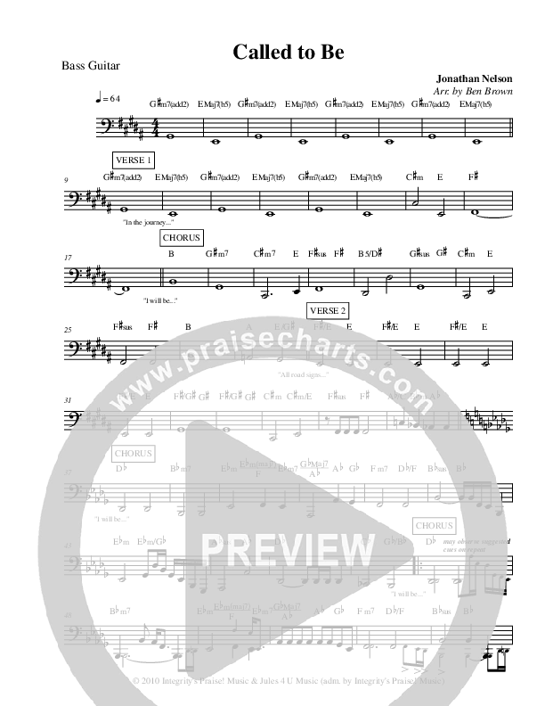 Called To Be Bass Guitar (Jonathan Nelson)