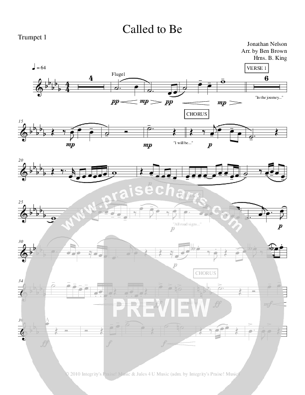 Called To Be Trumpet 1 (Jonathan Nelson)