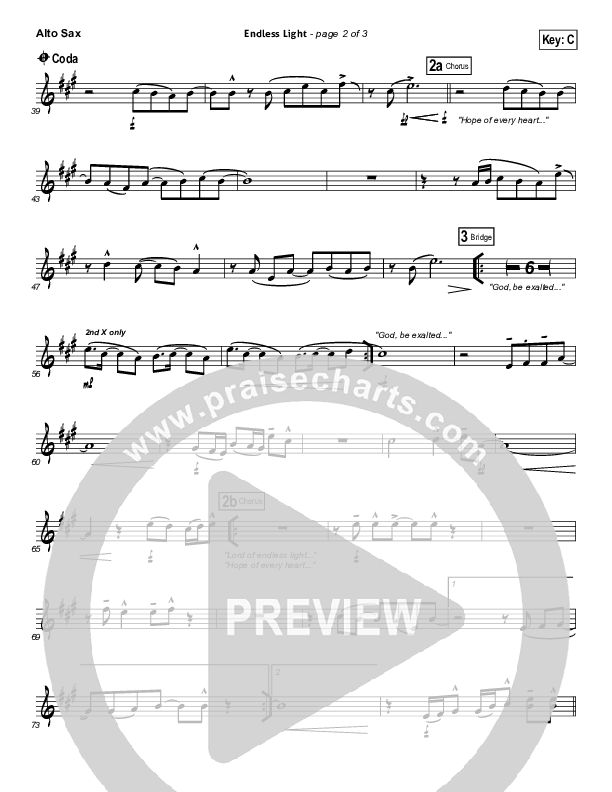 Endless Light Alto Sax (Hillsong Worship)