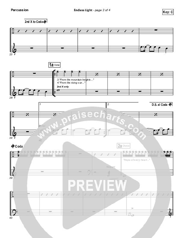 Endless Light Percussion (Hillsong Worship)