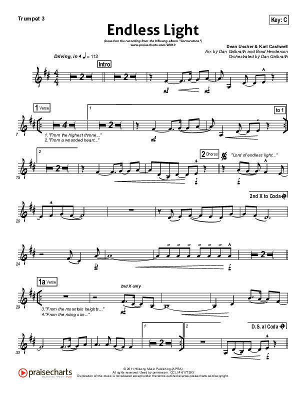 Endless Light Trumpet 3 (Hillsong Worship)