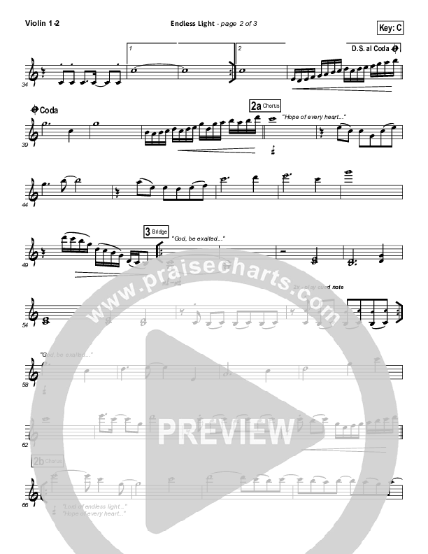 Endless Light Violin 1/2 (Hillsong Worship)