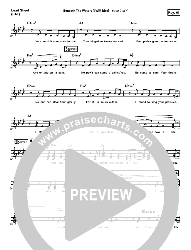 Beneath The Waters I Will Rise Sheet Music Hillsong Worship Praisecharts 315 explanations, 226 meanings for hillsong united lyrics including still, you are, when i think about the lord at lyricsmode.com. beneath the waters i will rise sheet