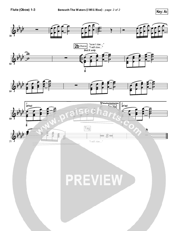 Beneath The Waters (I Will Rise) Wind Pack (Hillsong Worship)