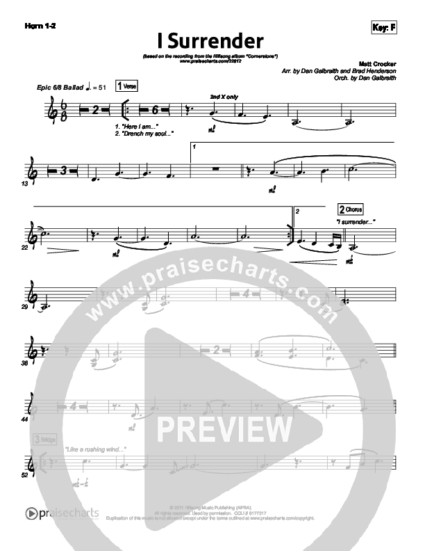 I Surrender Brass Pack (Hillsong Worship)