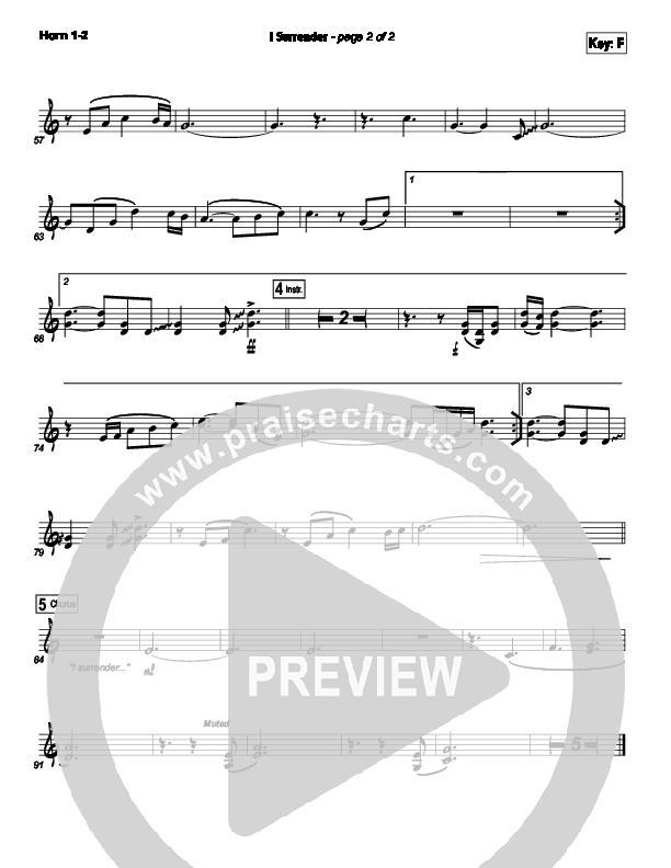 I Surrender Brass Pack (Hillsong Worship)