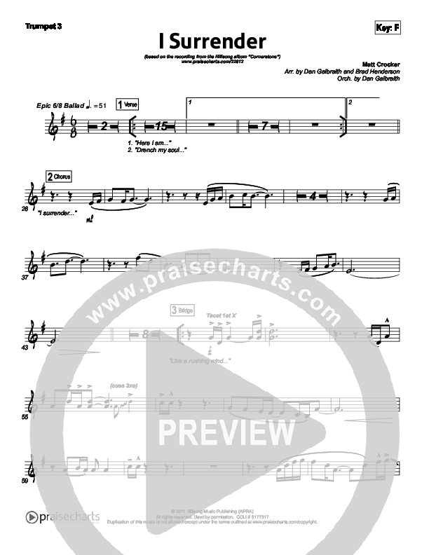 I Surrender Trumpet 3 (Hillsong Worship)