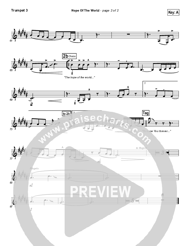 Hope Of The World Trumpet 3 (Hillsong Worship)
