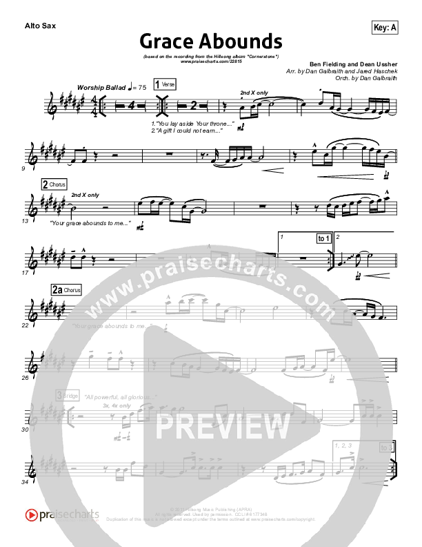 Grace Abounds Wind Pack (Hillsong Worship)