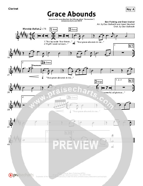 Grace Abounds Wind Pack (Hillsong Worship)