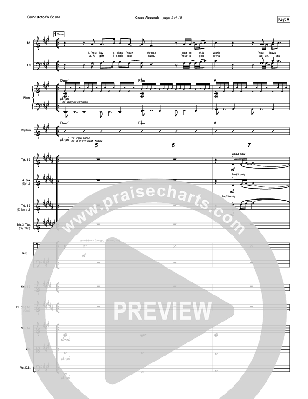 Grace Abounds Orchestration (Hillsong Worship)