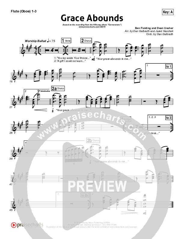 Grace Abounds Wind Pack (Hillsong Worship)