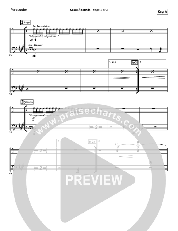 Grace Abounds Percussion (Hillsong Worship)