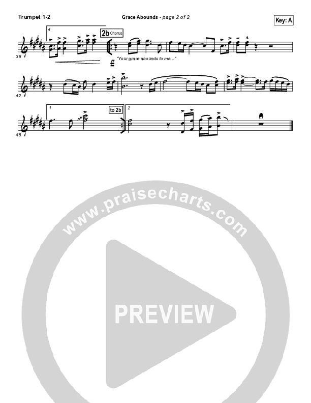 Grace Abounds Brass Pack (Hillsong Worship)